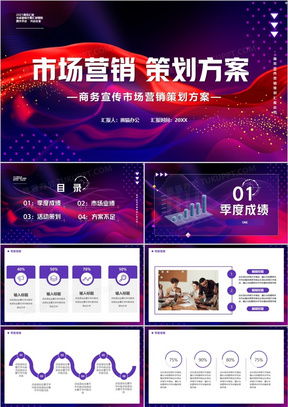 市场营销策划书PPT模板 专业工具助力高效策划